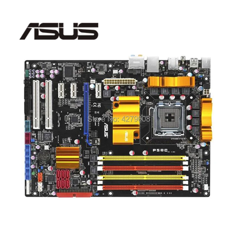 Материнская плата для ASUS P5QC настольная материнская P45 Socket LGA 775 DDR3 DDR2