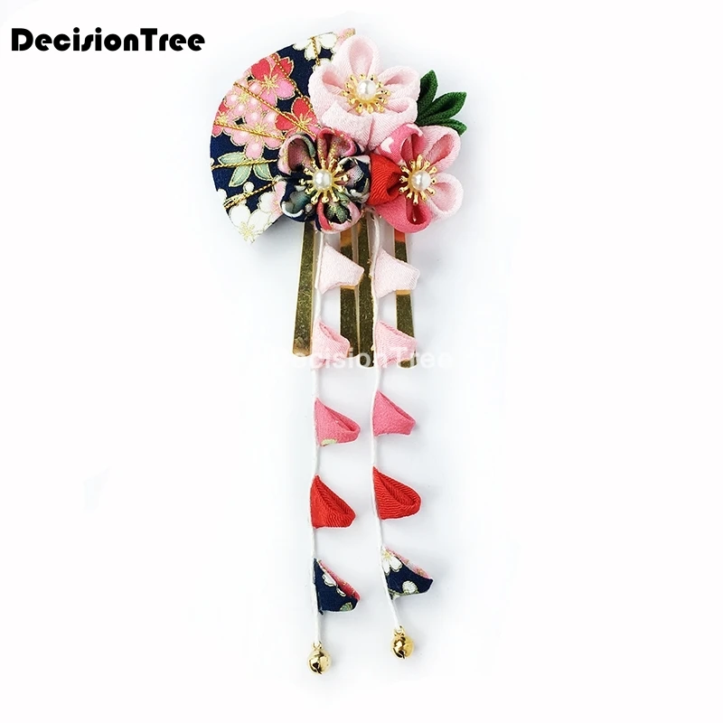 2021 японский ручной работы украшения для волос вишня головной убор с кисточками