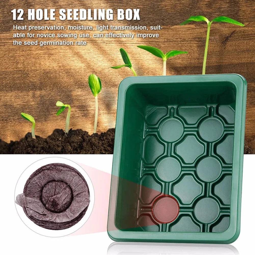 

10 шт., поднос для рассады, 12 отверстий