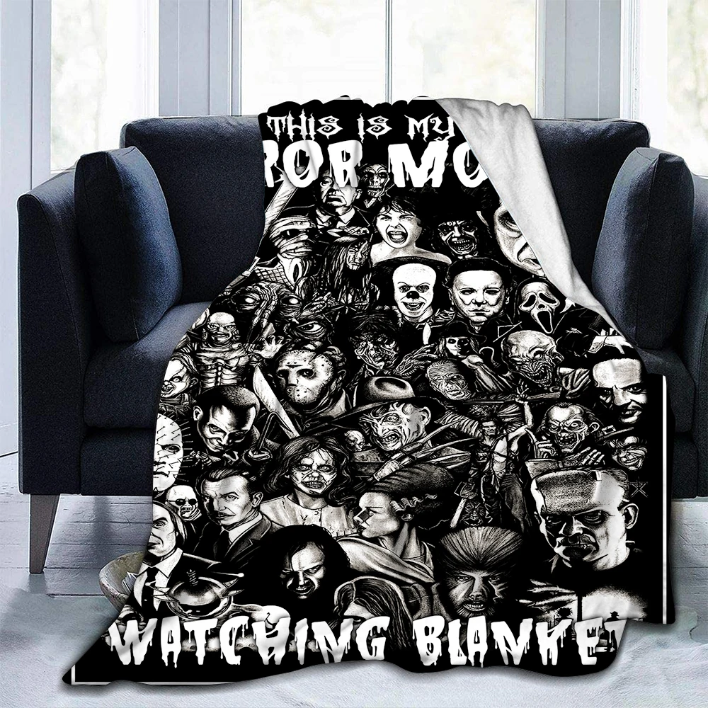 

Terror Decke Horror Mysterious Charakter Weichen Plüsch Decke Leichte Fleece Decken für Couch Bett Alle Saison Warme