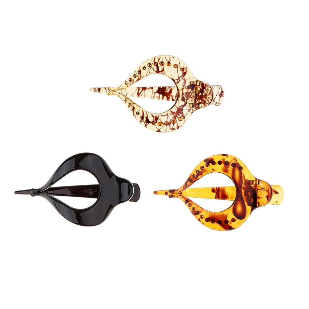 3 шт./упаковка женские Акриловые зажимы для волос |