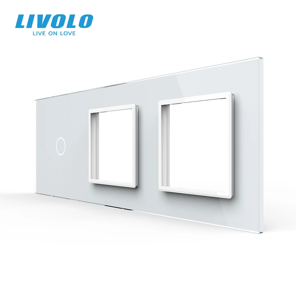 Livolo DIY роскошное жемчужное Хрустальное стекло стандарт ЕС тройная стеклянная