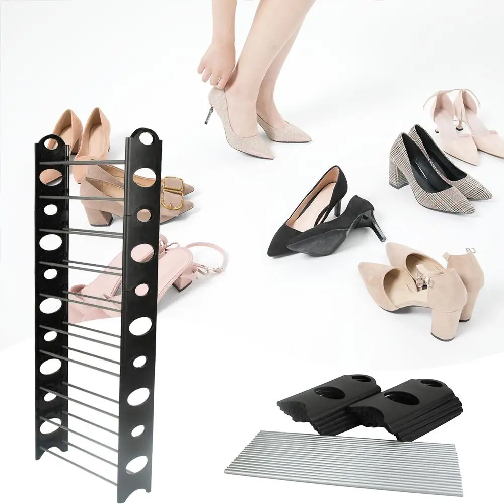 

Durable Simple Ten-Layer Shoe Rack Stand House Storage Organizer Supplies
