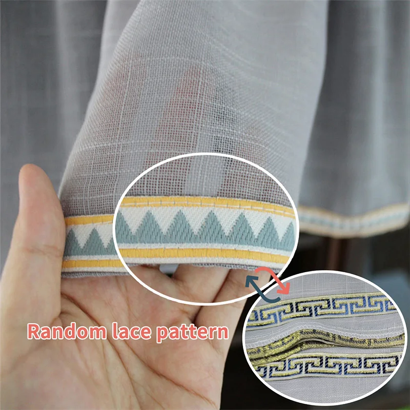 Тюлевые короткие занавески однотонная оконная панель Короткие шторы для