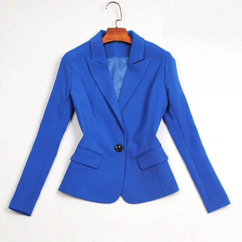 Новый осенний модный костюм женский деловой куртка и длинные секционные