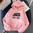 Осень-зима 2021, флисовые толстовки с принтом арктических обезьян и звуковых волн, пуловеры с длинным рукавом, женский свитер в стиле хип-хоп для скейтборда