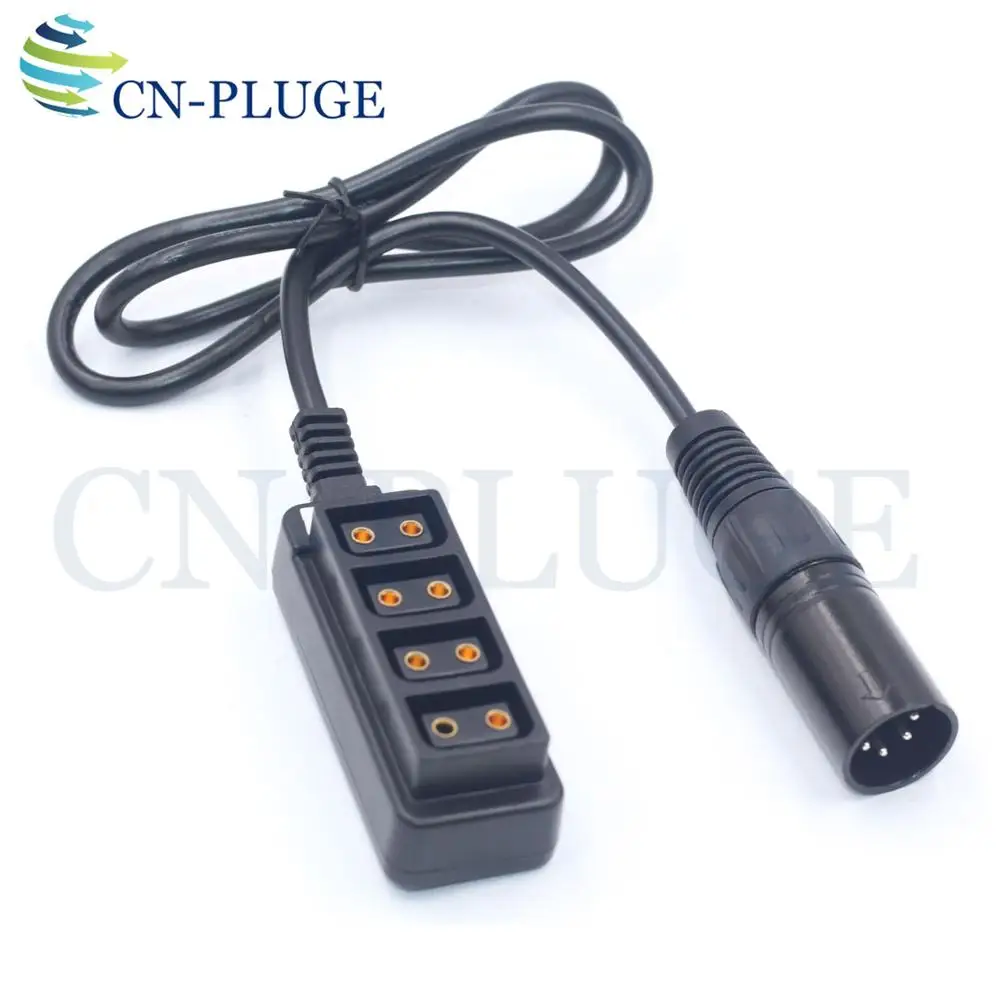 4-контактный разъем XLR 12 В питания для 4-портового P-Tap женской камеры разветвитель