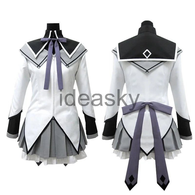 Костюм для косплея Puella Magi Madoka Magica Akemi Homura Короткое бальное платье с бантиками