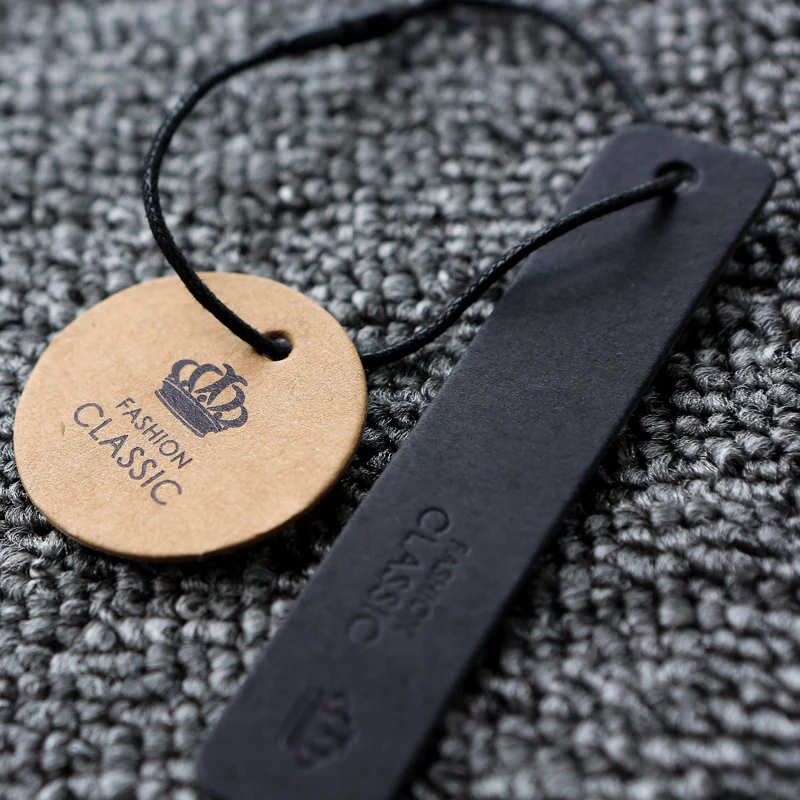 Крафт бумага + черная карточка бронзирование трафаретная печать комплектные