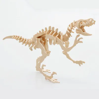 

3D Wooden DIY Stereo Dinosaur Puzzle Boy Girl Puzzles Toy Dinosaurs Assembly Model Kids Educational Toys for Children Child Gift