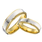Кольца обручальные из титана для мужчин и женщин, ювелирные украшения для пар, парные кольца для пары, альянса, любви, брака, размер США 5-15