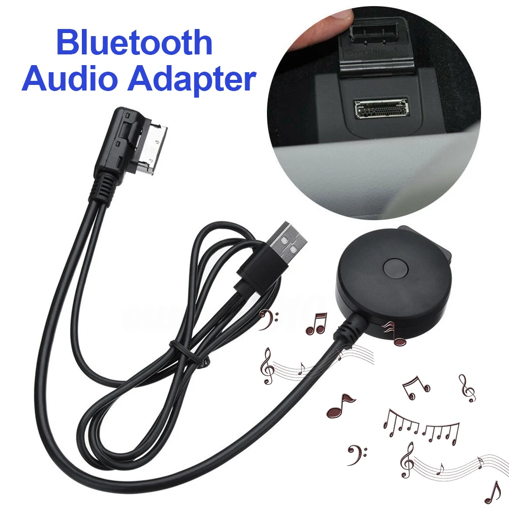 

Новый Bluetooth вспомогательный адаптер приемника для Audi A4 A5 A6 Q5 Q7 до 2010 г., аудио медиа вход AMI AUX интерфейс