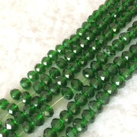 multicolor light green crystal glass 4x6mm faceted abacus gems classical loose beads jewelry making 15 inch ge733