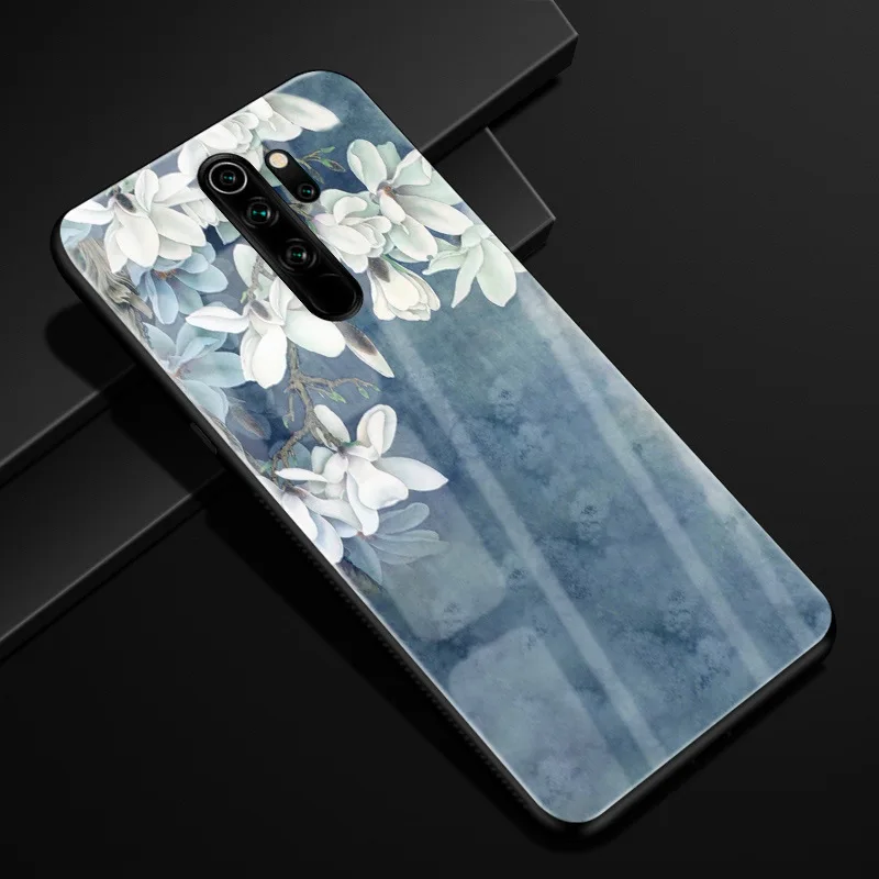 20 Для Xiaomi Redmi Note 8 Pro Чехол силиконовый бампер стекло жесткая задняя крышка для Redmi Note 8 чехол для телефона s Redmi Note8 Pro 8Pro Coque - Цвет: 20