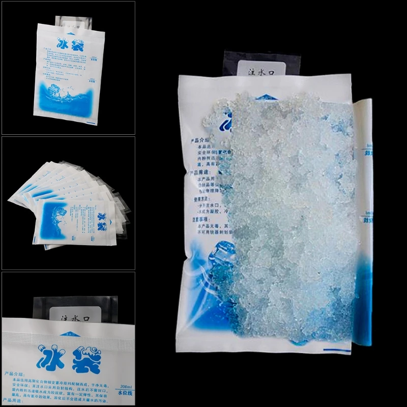 10 шт./компл. многоразовая фотоемкость для хранения еды кубики охлаждения льда |