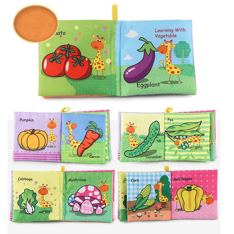 Мягкая книга из ткани для детей игрушки младенцев Ранние развивающие книги