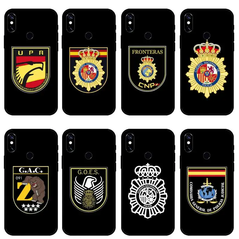 

Spain National Police logo phone case for Xiaomi Redmi 7 8 9t a3Pro 9se k20 mi8 max3 lite 9 note 9s 10 pro