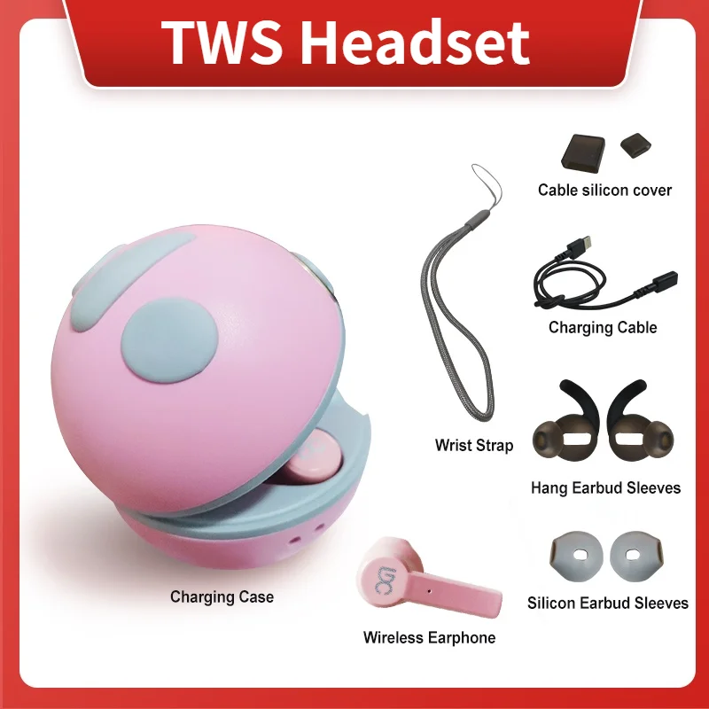 

True Wireless Bluetooth Earphones Noise Cancelling Headphones TWS Premium Bass Earbuds Gaming Headset Waterproof with Microphone