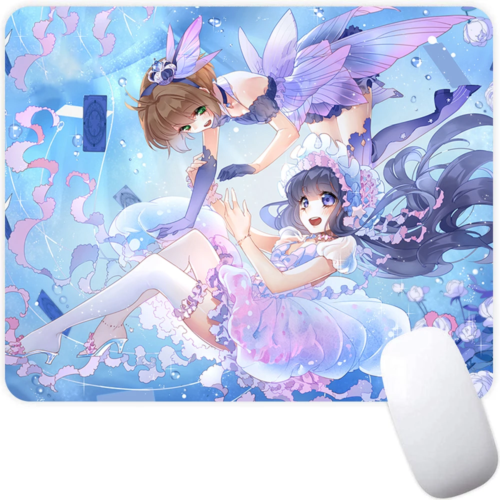 

Small Gaming Mouse Pad Computer Mousepad PC Gamer Mouse Mat Laptop Mausepad Anime Cardcaptor Sakura Carpet Keyboard Mat Desk Pad