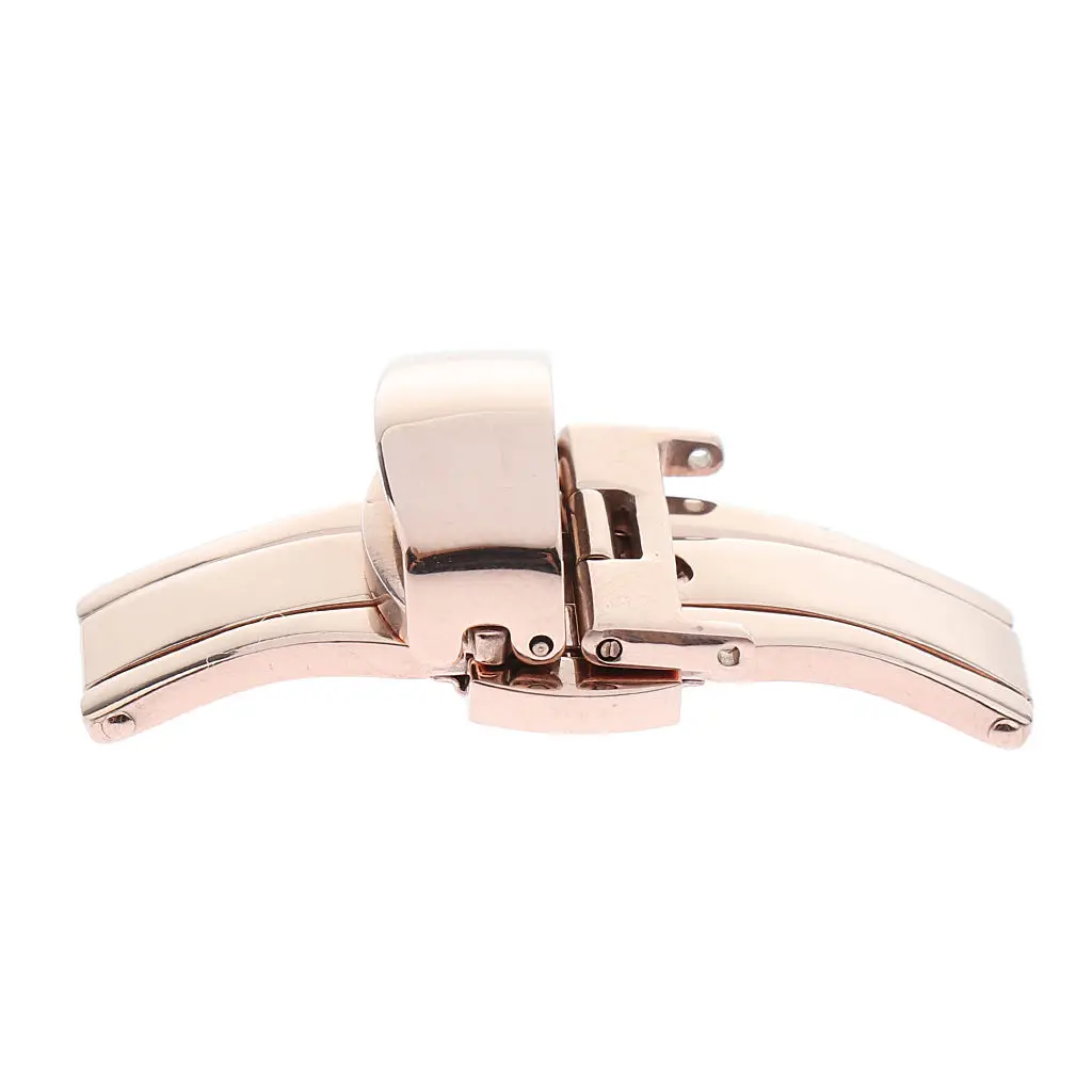

High Quality Stainless Steel Butterfly Double Push Button Deployment Clasp Compatible with Standard Lugs