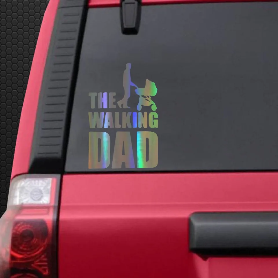 Смешная Автомобильная наклейка 11*20 см на бампер автомобиля валикинг папа