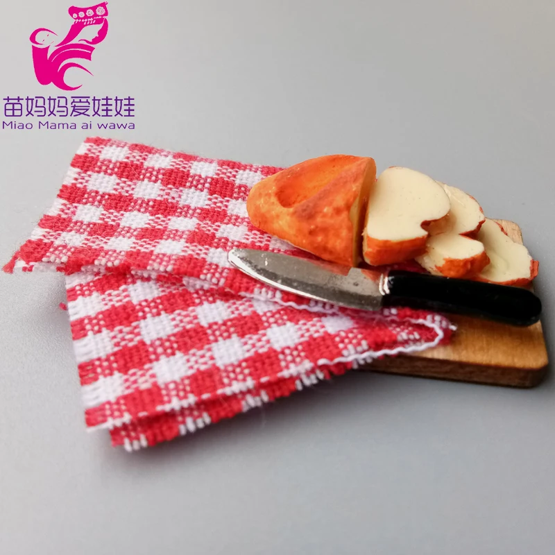 Аксессуары для кукольного домика мини хлеб с ножом забавные кухонные игрушки