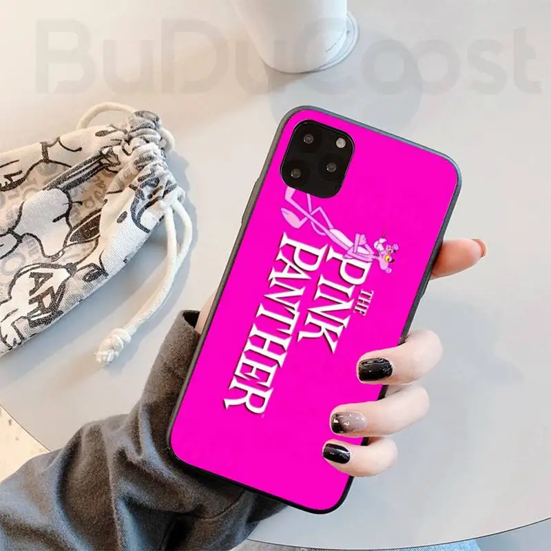 

Riccu Pink Panther Phone Case For iphone 11 12 Mini Pro Max X XS MAX 6 6s 7 8 Plus 5 5S 5SE XR SE2020