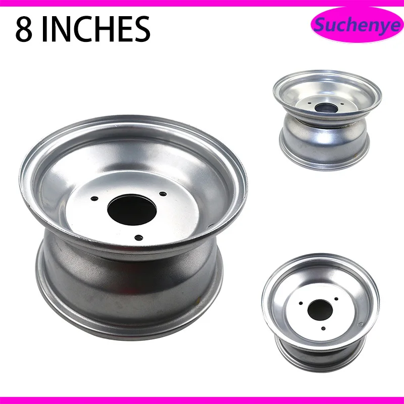 

8 inch 3-hole Iron wheel hub Front wheel suitable for 18x9.50-8 19x7-8 Tubeless Tires ATV kart front and rear Tire Hub