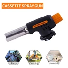 Отдых на природе барбекю 2021 высокое качество Портативный газовой сварки фонарь факел пламени пушки электронное зажигание зажигалки горелки высоких и низких