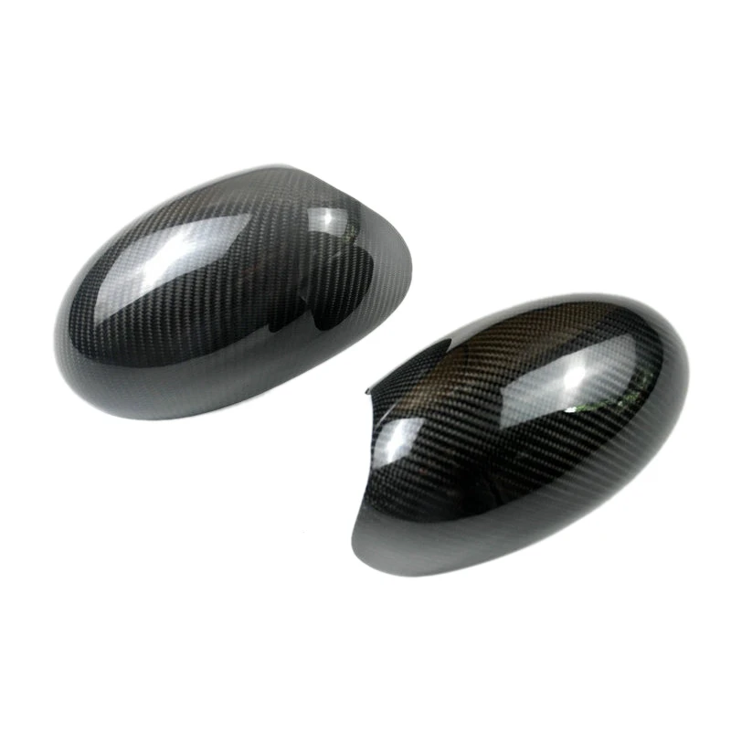 

1 Pair Rearview Mirror Cover Carbon Fiber Side Rear View Mirror Cover Caps for MINI Cooper R50 R52 R53