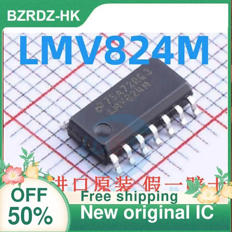 

2-10PCS/lot LMV824 LMV824M LMV824MX SOP14 New original IC