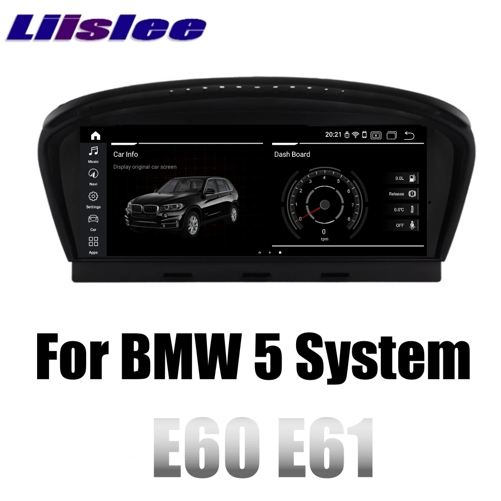 Для BMW 5 E60 E61 2003 ~ 2012 Система LiisLee Мультимедиа GPS аудио радио CARPLAY адаптер