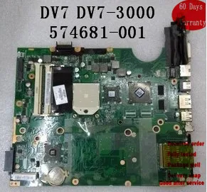 Материнская плата DAUT1AMB6E1 для HP DV7 DV7-3000 Материнские платы ноутбуков 574681-001