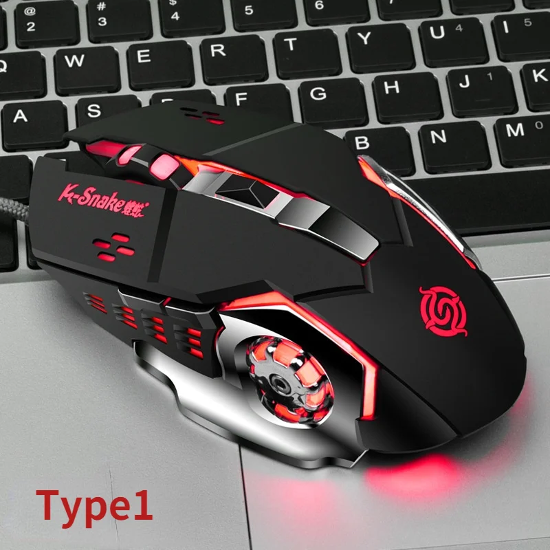 Лидер продаж проводная USB-мышь Viper для соревнований 4 класса DPI 1200/1600/2400/3200 6 кнопок