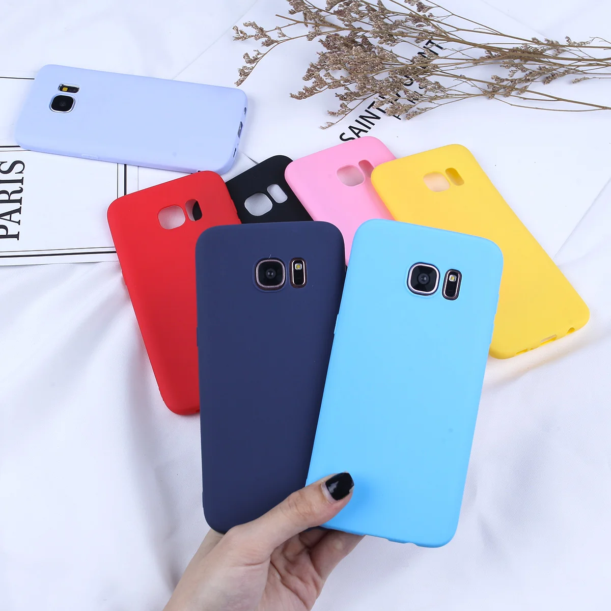 Мягкий ТПУ силиконовый чехол для Samsung Galaxy A50 S10 Lite S7 Edge A8 2018 S8 S9 Plus S10e A5 A3 2017 J4