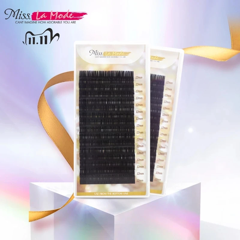 Miss Lamode super soft  all size 1pc/lot BCD Curl mink eyelashes extension professional individuals eyelashes extensions wimper