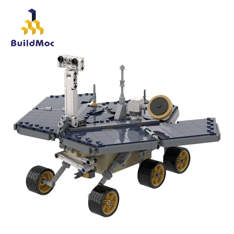 

BuildMoc City Space Station Opportunity Spirit Mars строительные блоки MOC Space inspection Rover Модель кирпича игрушки для детей