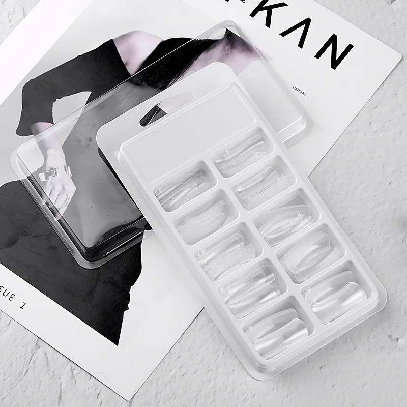 100 шт. Типсы для быстрого наращивания ногтей Форма акриловые формы двойная форма