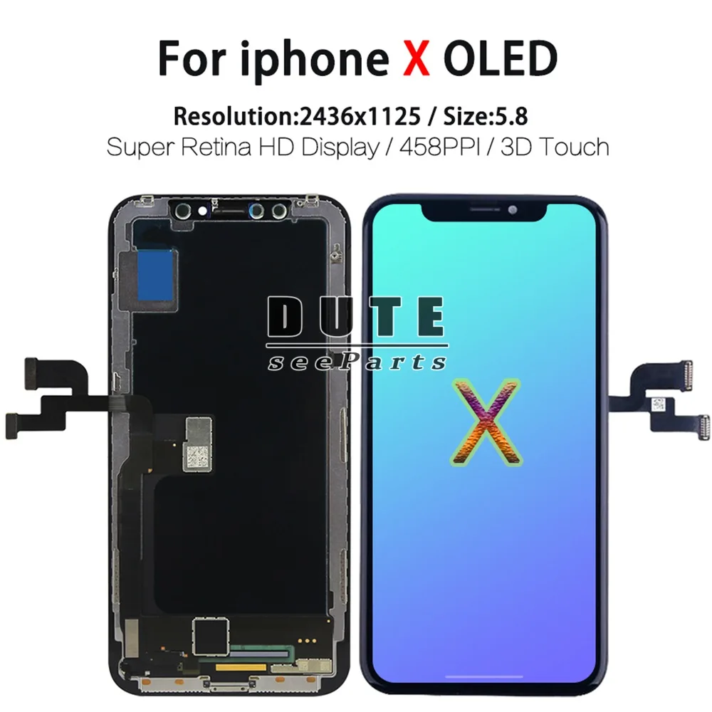 3D Touch OEM AMOLED LCD Display For iPhone X LCD XS XR Display Screen Digitizer Assembly Replacement Parts X XS Max Phone LCDs enlarge