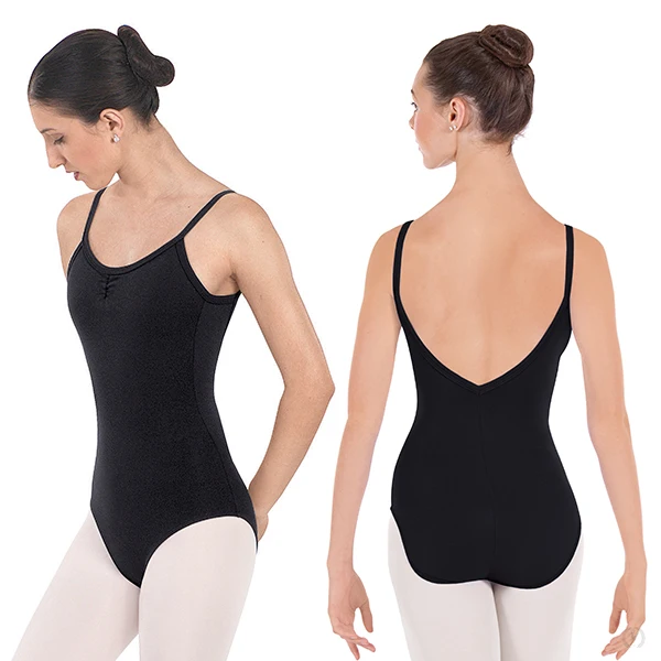 

Womens Pinch Front Camisole Leotard Basic Lycra Dancewear Leotard