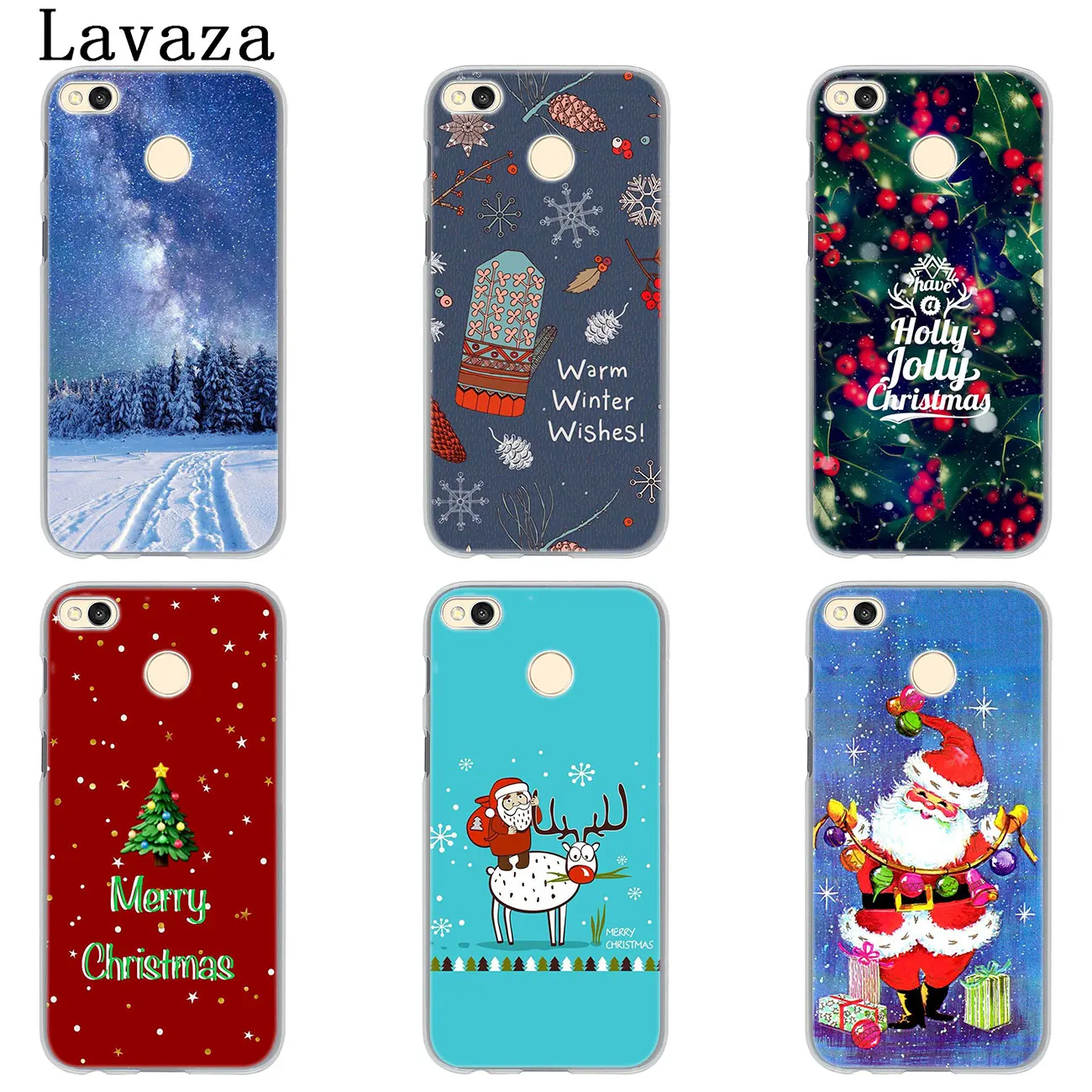 Твердый чехол для телефона Lavaza Merry Christmas snow Xiaomi Redmi 8A 7A 6A 5A K20 K30 Note 8 8T 7 5 6