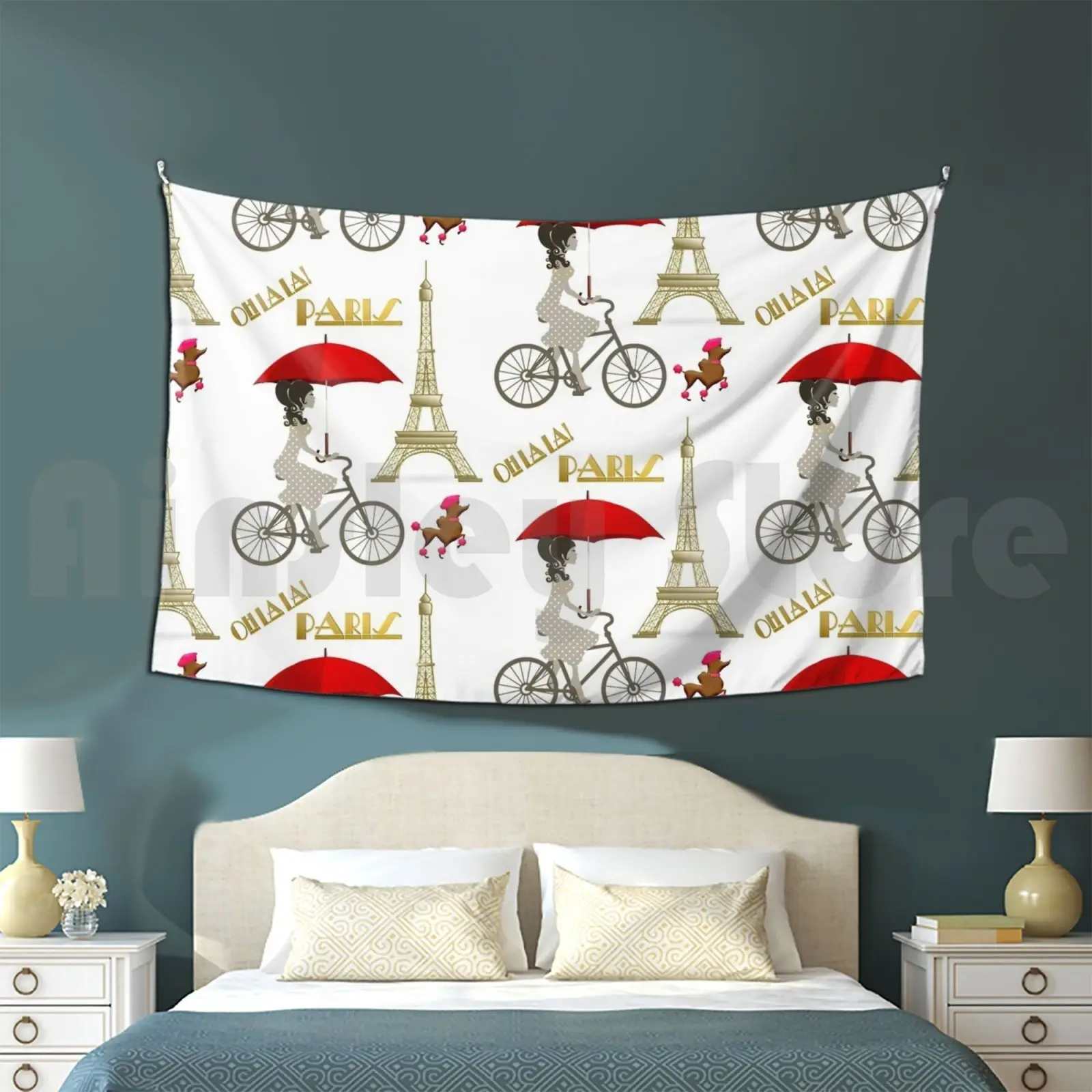 Эйфелева башня охала Париж Франция индивидуальный гобелен Европа французский