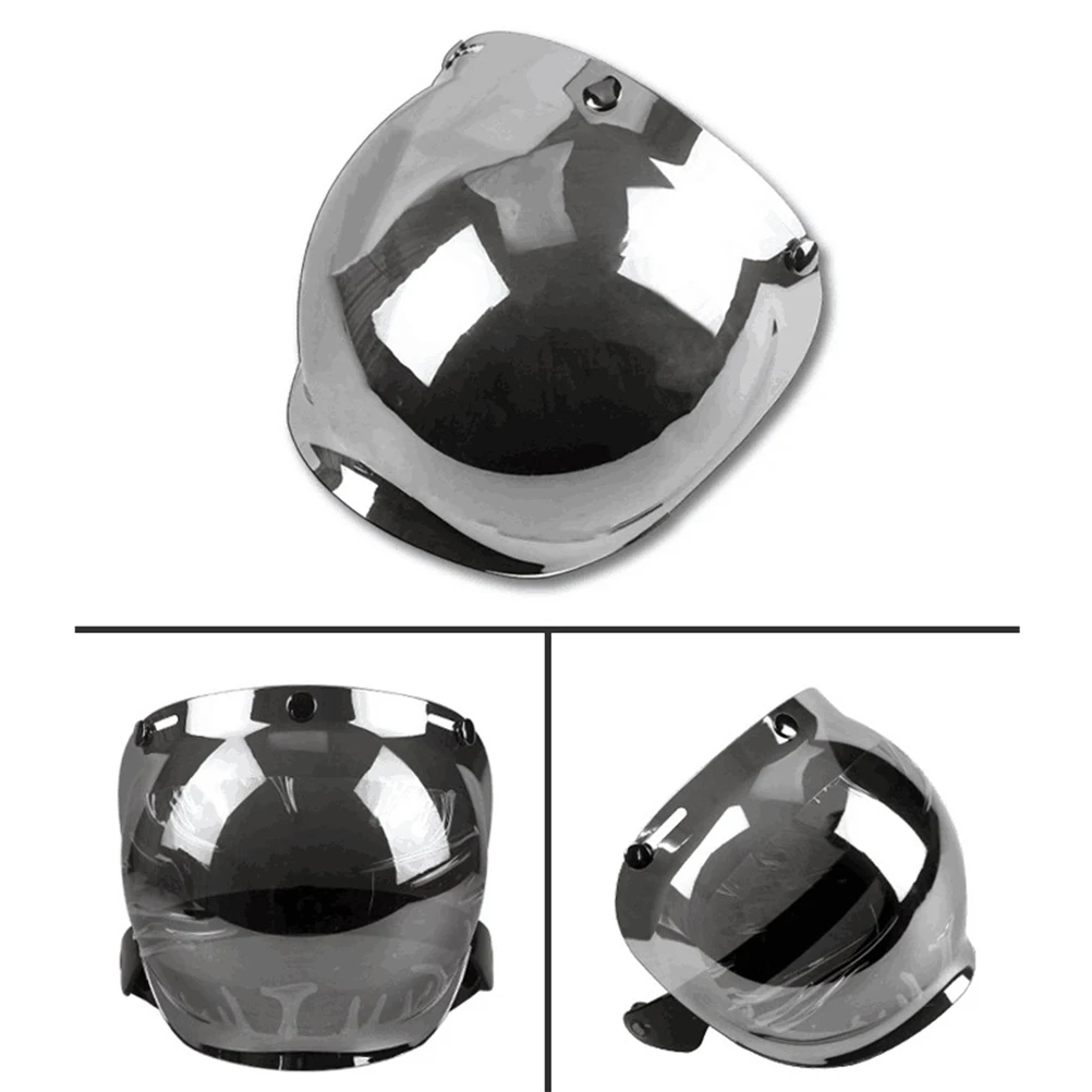 Motorcycle Helmet Lens Retro Bubble Lenses Three Button Type PC Visor Mirror Cycling Windproof A35 | Автомобили и мотоциклы