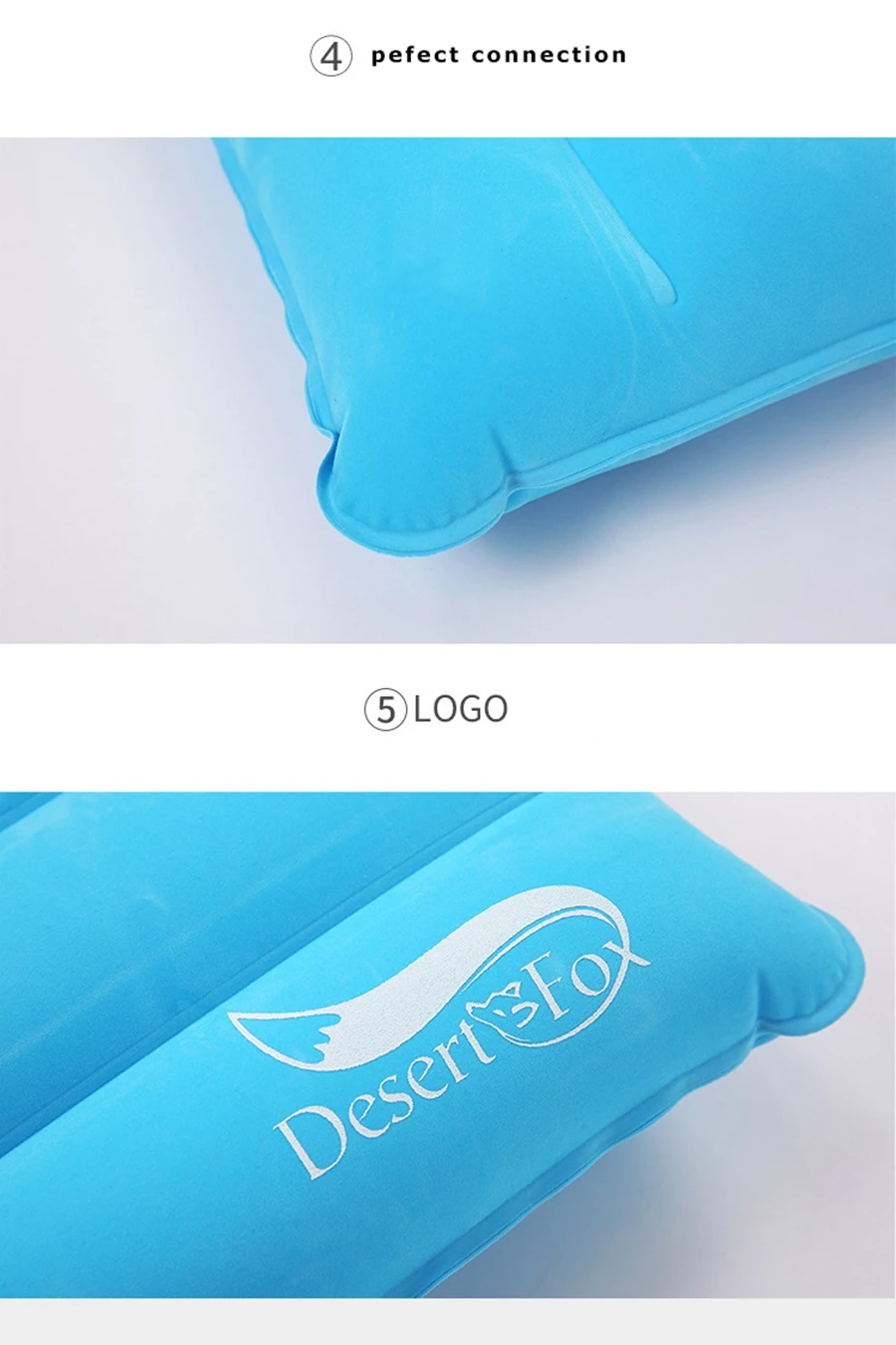 1 шт. Кемпинг воздушная надувшая Подушка Портативная Складная двухсторонняя