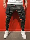 Весна-Осень 2021 высококачественные мужские камуфляжные принты с несколькими карманами тонкие спортивные Джоггеры в стиле хип-хоп мужские повседневные брюки
