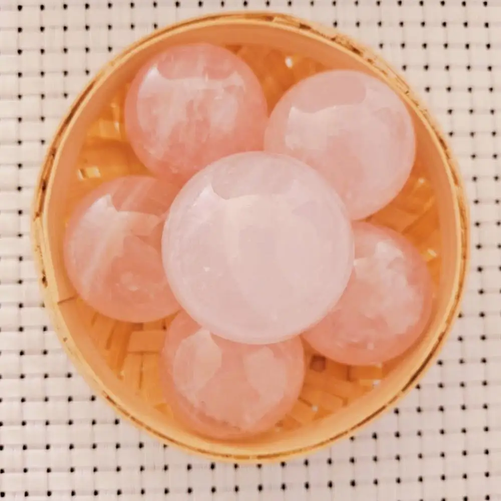 

TOP Quality Pink Crystal SPHERE NATURAL SPECIMEN ROSE QUARTZ BALL Natural Crystal Healing Stone Reiki