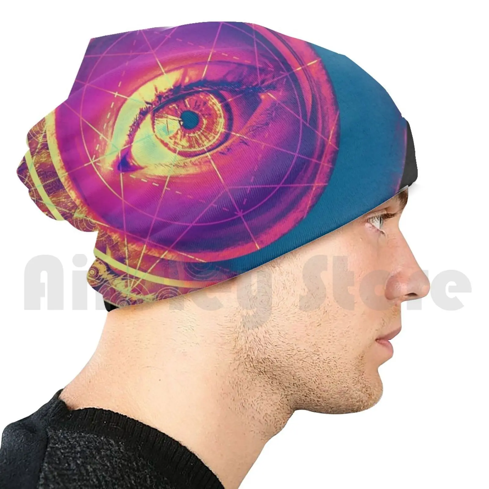 

Психоделические шапки для глаз Ayahuasca, пуловер, Удобная шапка, психоделическая Аяуаска для глаз, лекарства, религиозный абстрактный вид