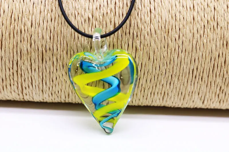 Новое модное ожерелье с трехмерной росписью из стекла в китайском стиле кулон