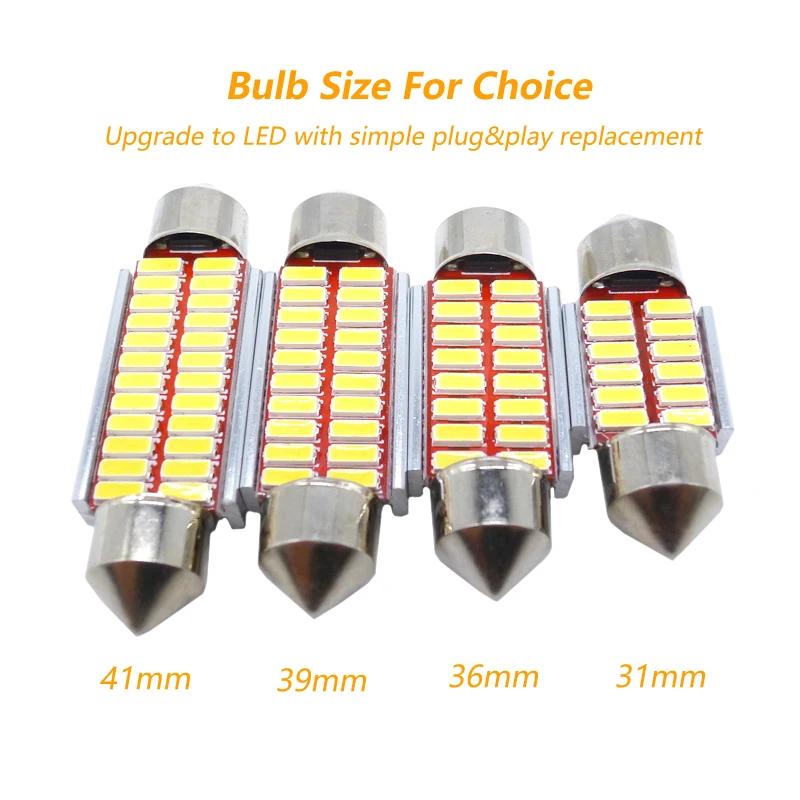 Лампа C5W 4014 SMD для Volkswagen VW Golf 3 4 5 6 Passat B6 B5 3c Polo|Сигнальная лампа| |