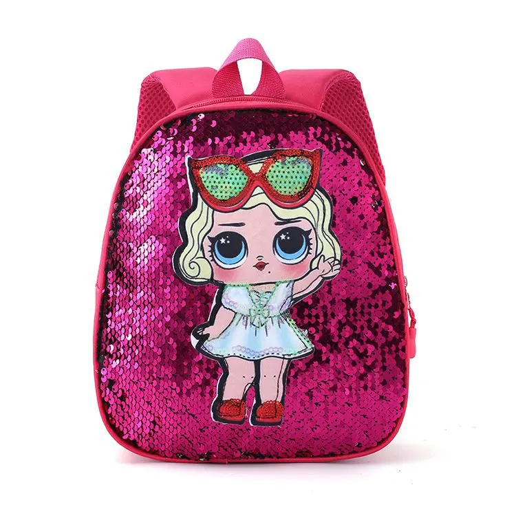 Cute Children's Sequin Backpack Bags 3-6 Years Lovely Kindergarten Kids School Bag Fashion Cartoon Baby Girls Handbags Knapsack images - 6